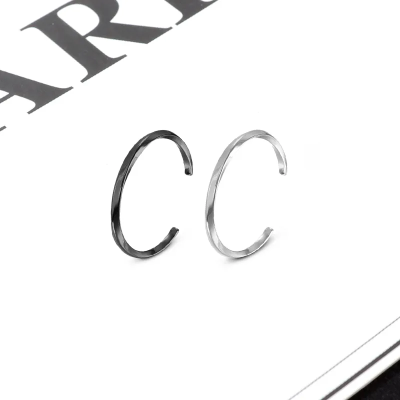 LuluCanaan Titanium Steel Bangles Unisex-1