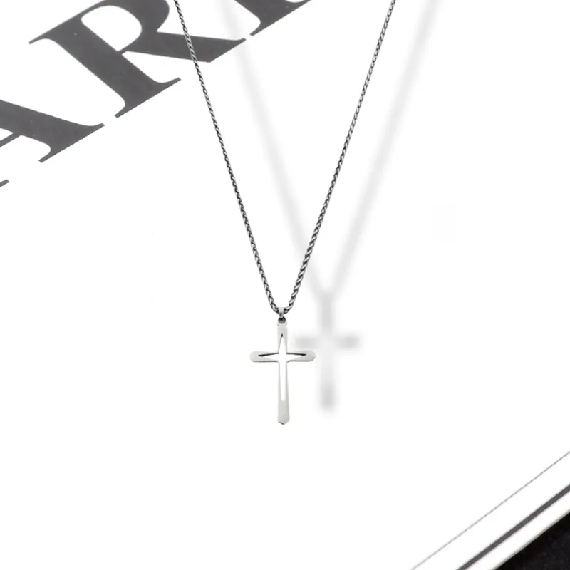 LuluCanaan Titanium Steel Necklaces Men's-2