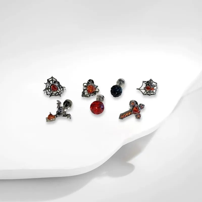 LuluCanaan Alloy Stud Earrings Women's-2