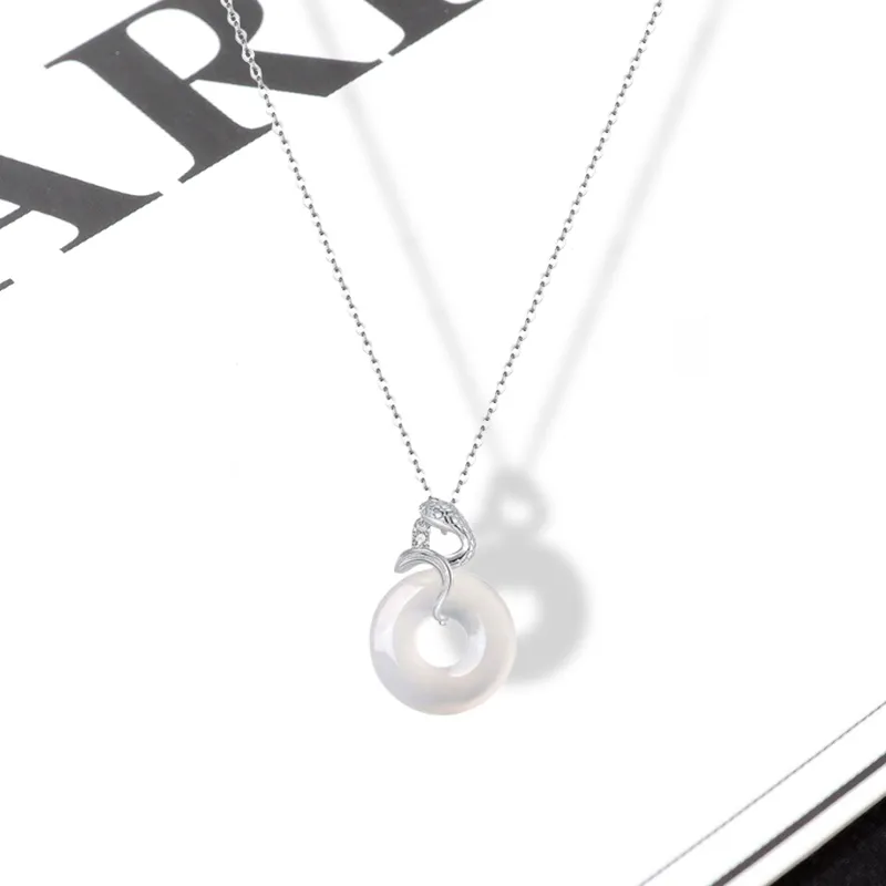 LuluCanaan Glass Cat Eye Necklaces Women's-2
