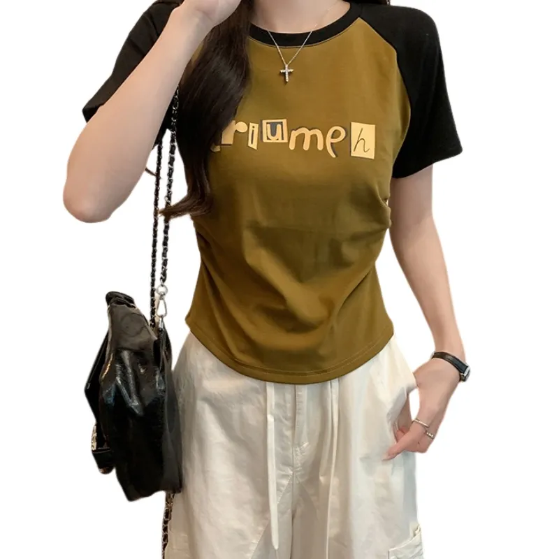 KAISER Raglan Sleeve T Shirt Women's Green&Black-1
