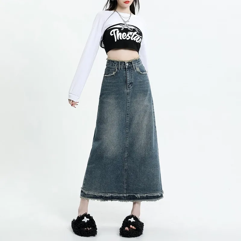KAISER Denim Long Skirts Women's-4