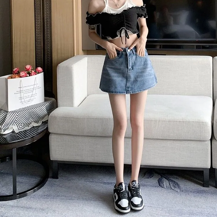 KAISER Denim Short Skirts Women's-4