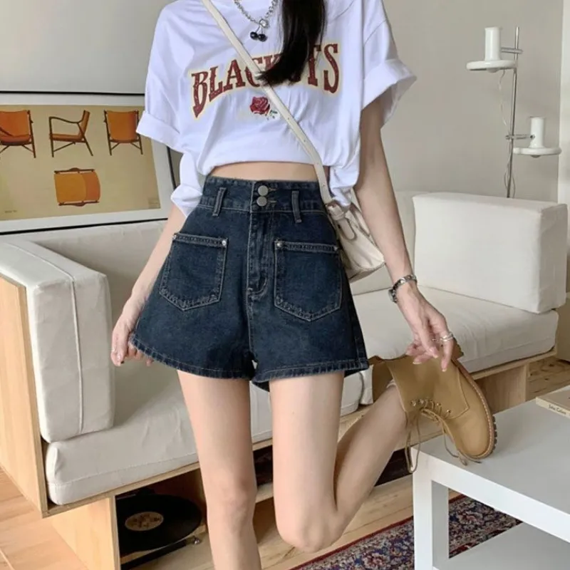 KAISER Denim Shorts Women's Dark Blue-4