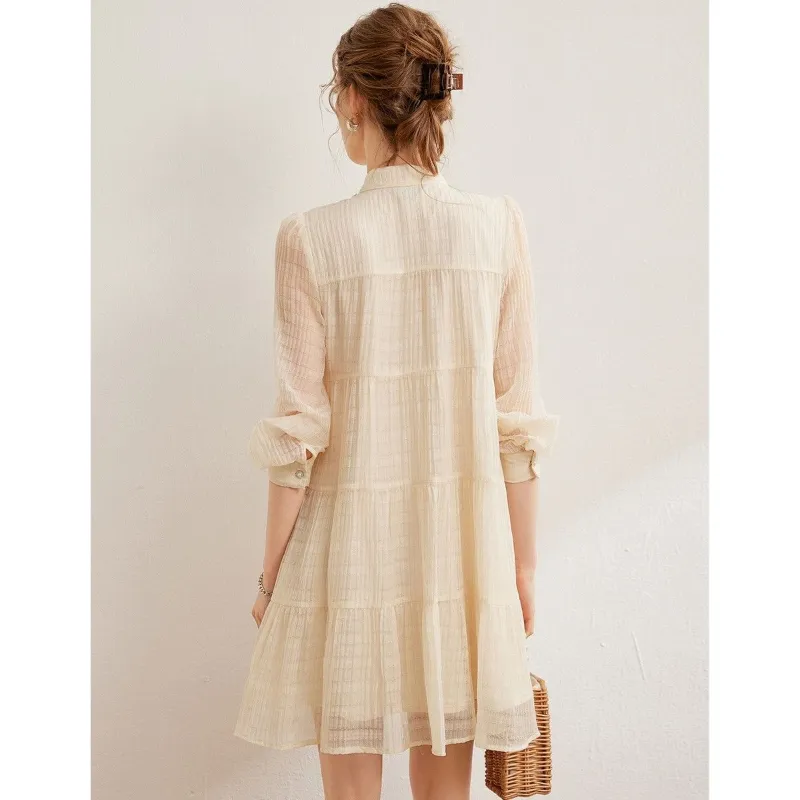 KAISER Long Sleeved Dress Women's Apricot-1