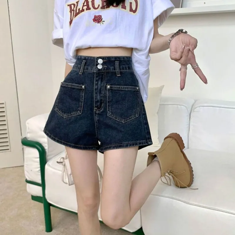 KAISER Denim Shorts Women's Dark Blue-5