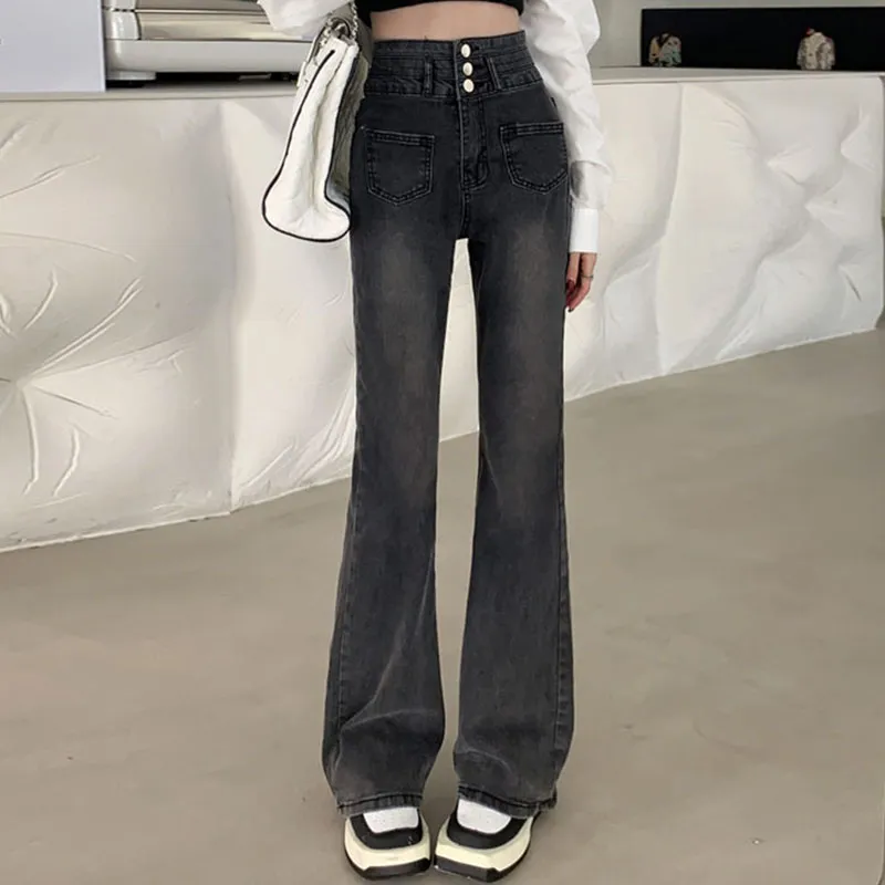 KAISER Jeans Women's Black Gray Color-5