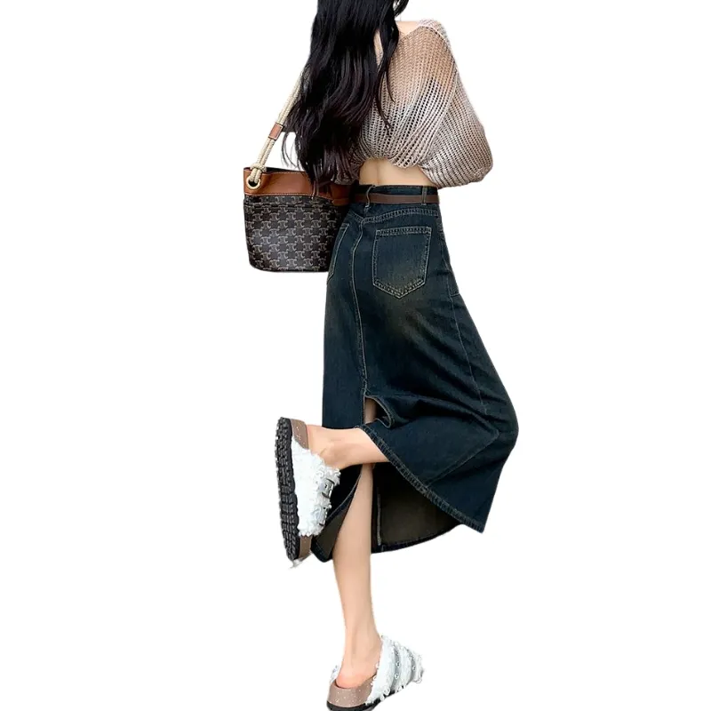 KAISER Denim Long Skirt Women's-3