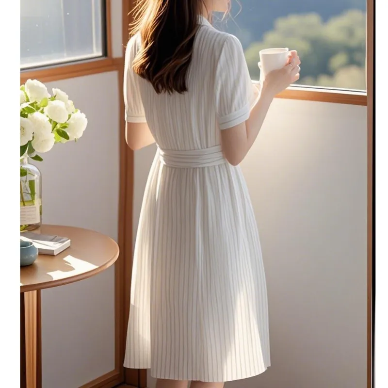 KAISER Short Sleeved Dress Women's Ecru-3