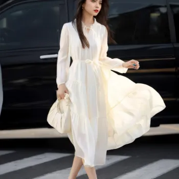 KAISER Long Sleeved Dress Women's Ivory