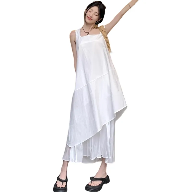 KAISER Slip Dresses Women's White-6