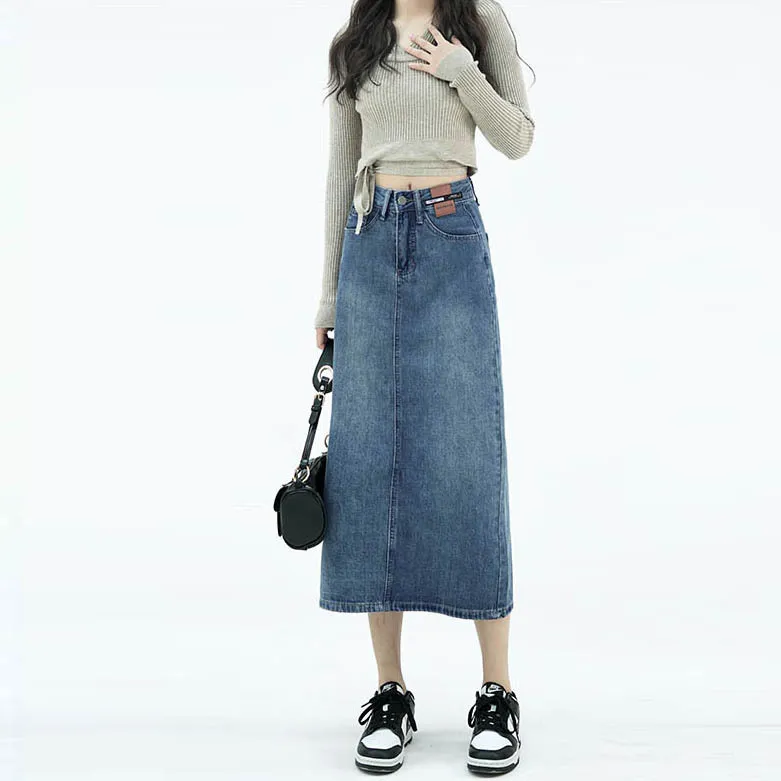 KAISER Denim Long Skirt Women's Vintage Blue-2