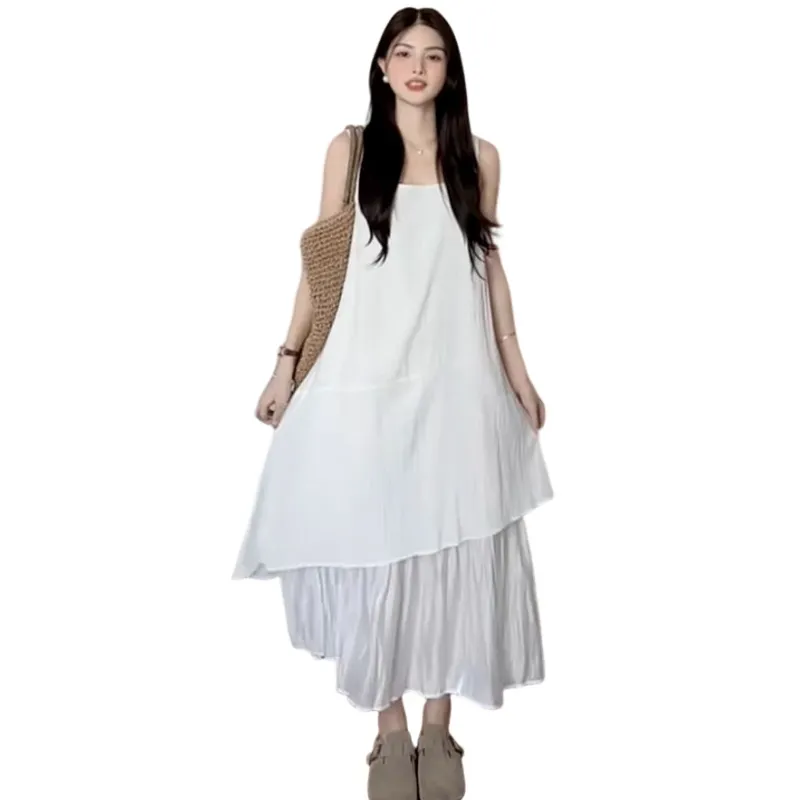 KAISER Slip Dresses Women's White-1