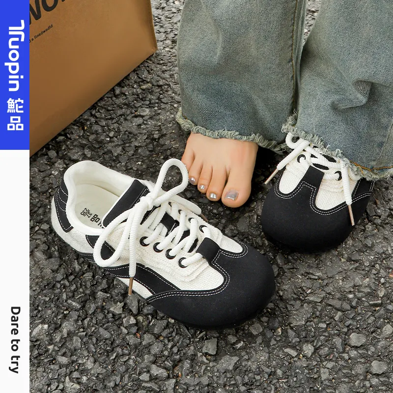 TUOPIN Pie Shoes Wear resistant And Lightweight Low Top Skateboard Shoes Women's-6