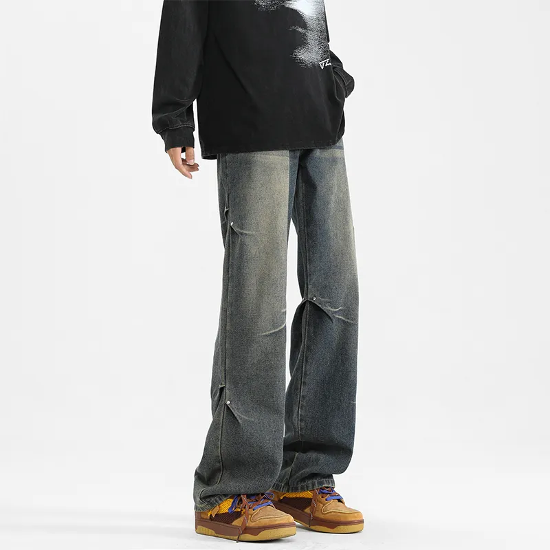 PAINT STAIN Jeans Unisex Dark Purple-177