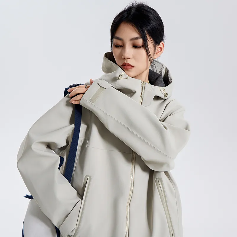 KFKU Water Resistant Windproof UV Protection Wear Resistant Windbreaker Jacket Unisex-2
