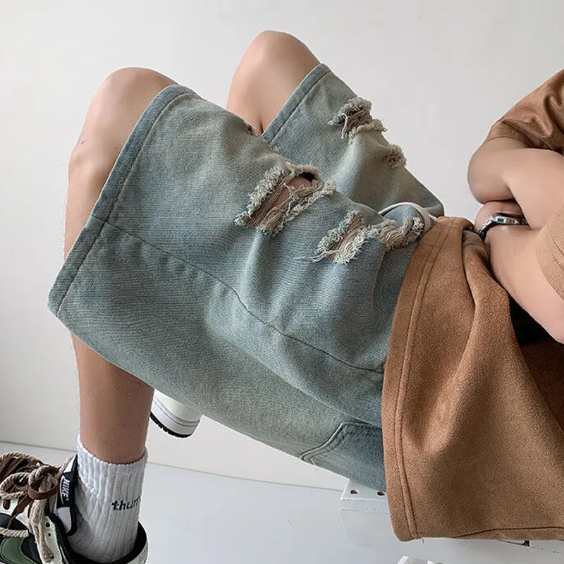 KFKU Denim Shorts Unisex-3