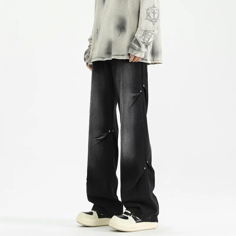 PAINT STAIN Jeans Unisex Dark Purple-382