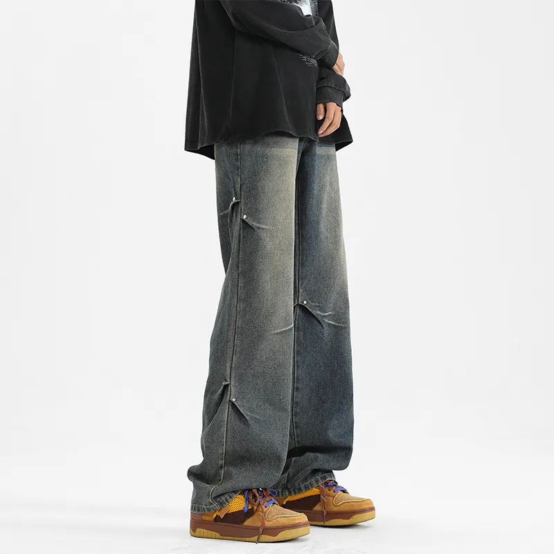 PAINT STAIN Jeans Unisex Dark Purple-176