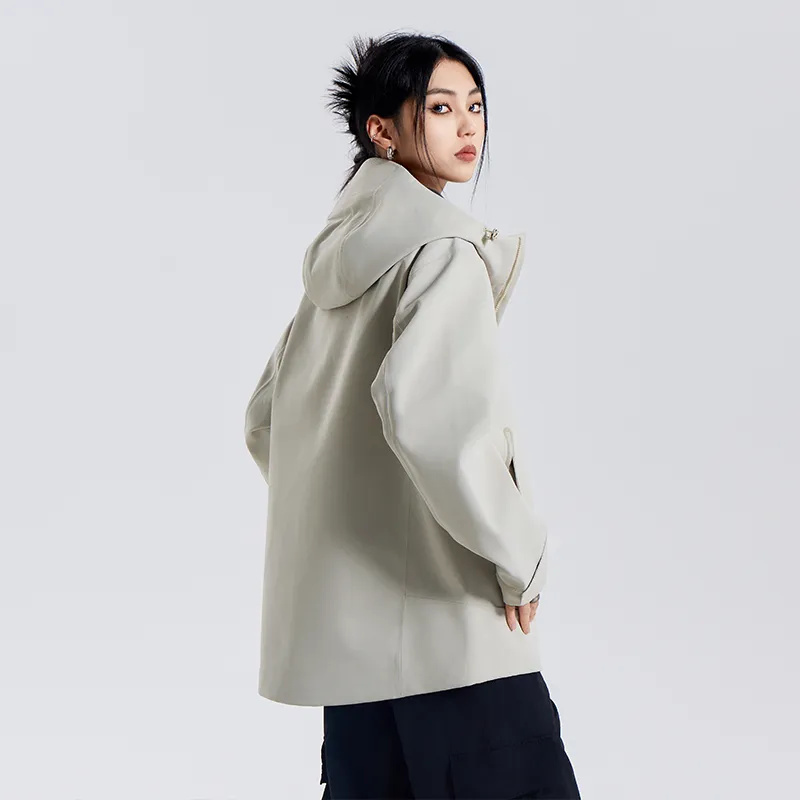 KFKU Water Resistant Windproof UV Protection Wear Resistant Windbreaker Jacket Unisex-3
