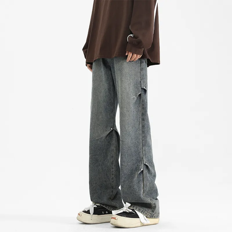 PAINT STAIN Jeans Unisex Dark Purple-13