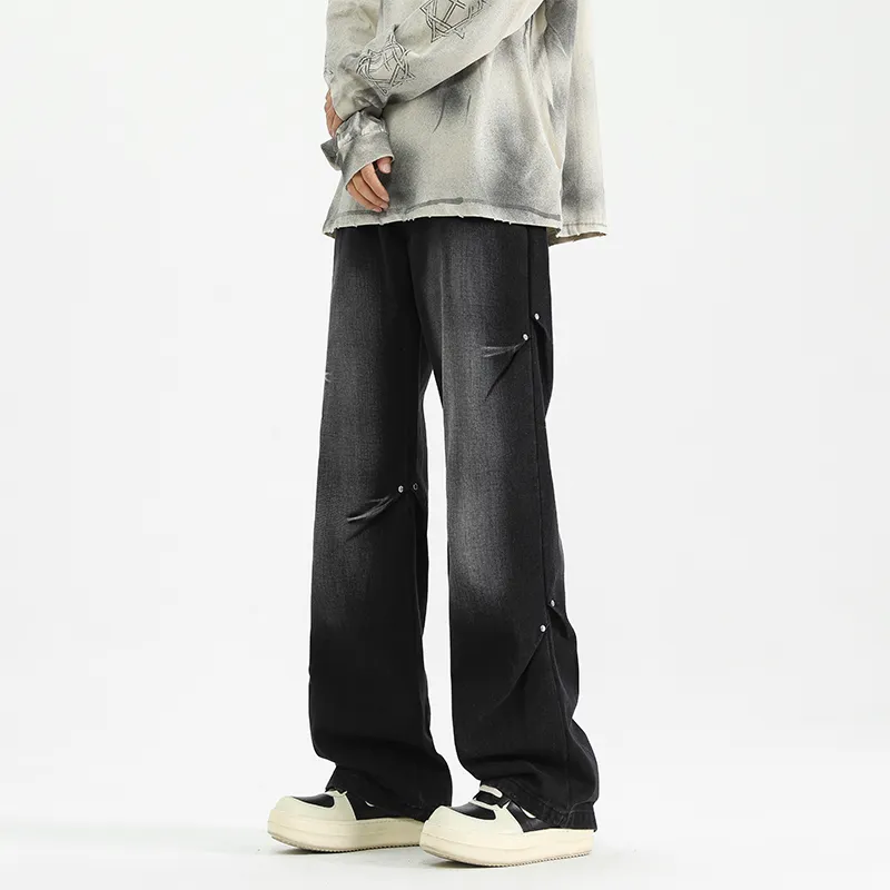 PAINT STAIN Jeans Unisex Dark Purple-384