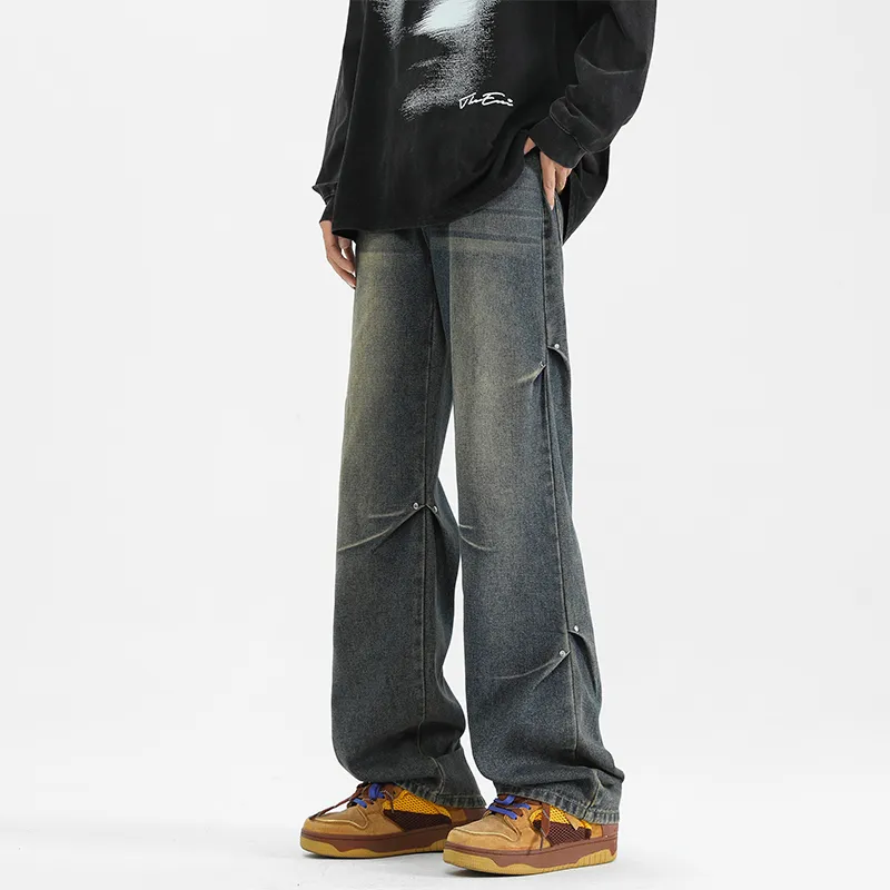 PAINT STAIN Jeans Unisex Dark Purple-172