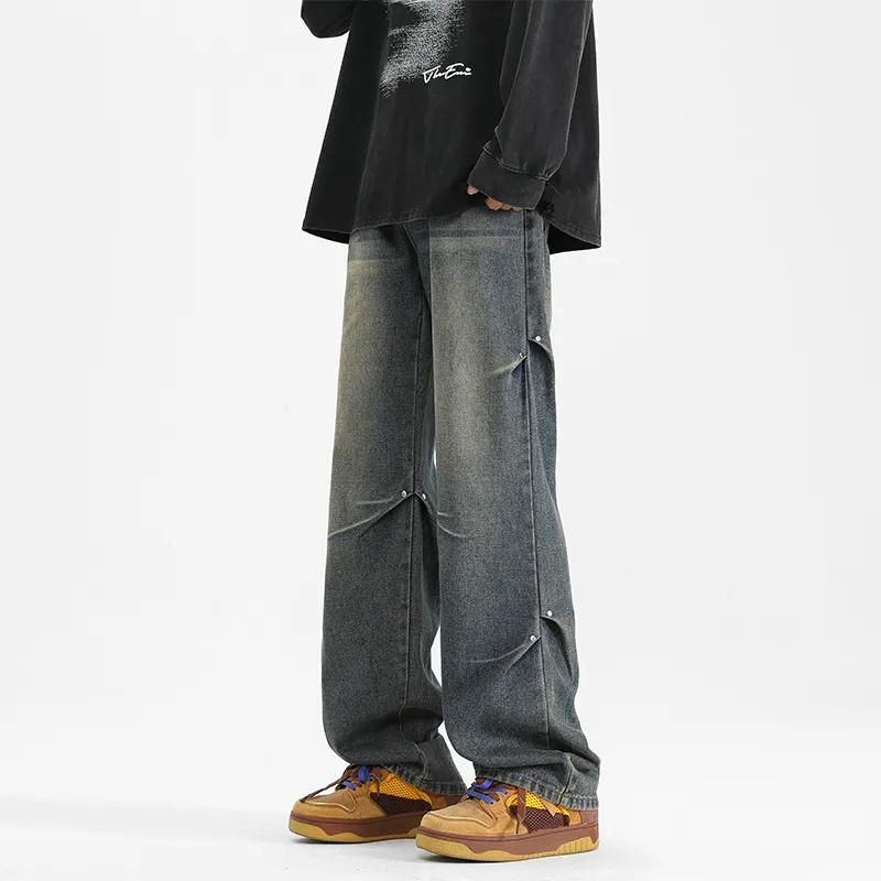 PAINT STAIN Jeans Unisex Dark Purple-171