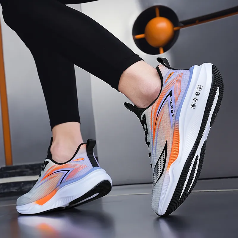 Gaius Durant Rebound Abrasion Resistant Slip Resistant Low Top Running Shoes Men's Light Gray Orange-4