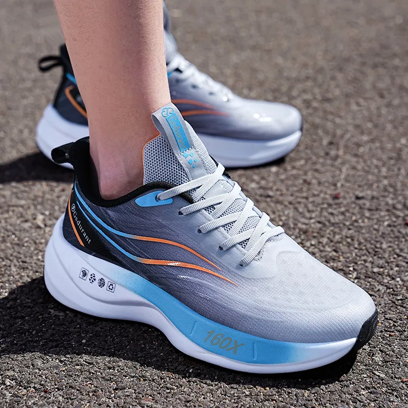 Gaius Durant Non-slip Wear-resistant Impact-resistant Low-Top Training Running Shoes Unisex Gray Blue-3