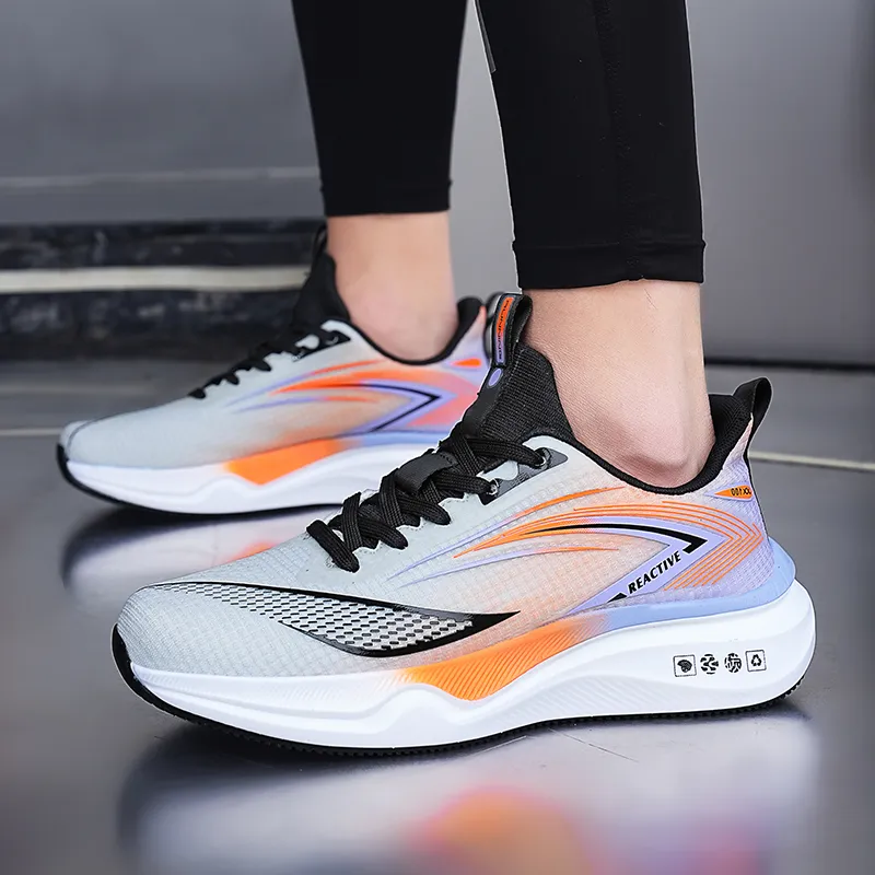Gaius Durant Rebound Abrasion Resistant Slip Resistant Low Top Running Shoes Men's Light Gray Orange-3