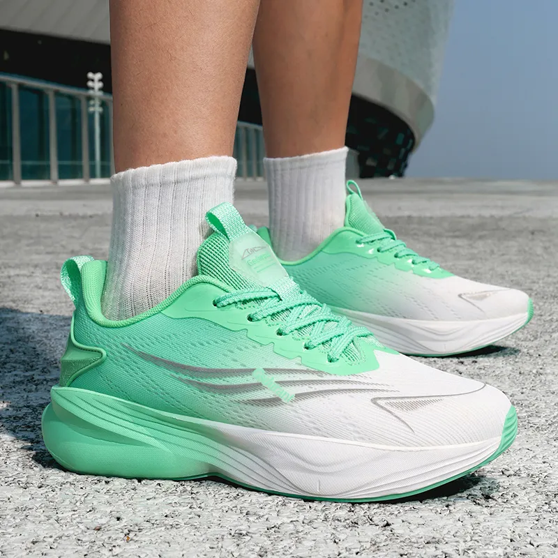 Gaius Durant Abrasion Resistant Lightweight Slip Resistant Low Top Running Shoes Unisex Bamboo Leaf Green-2