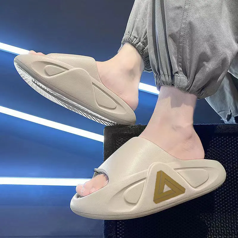 Gaius Durant Cushioning Slip Resistant Slide Slippers Men's Khaki-1