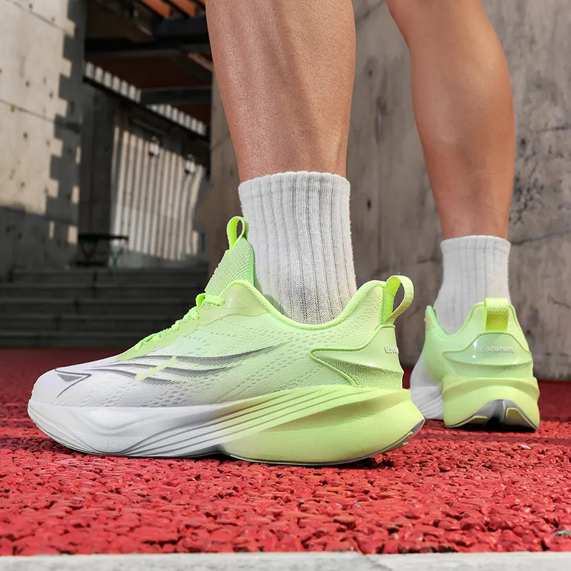 Gaius Durant Cushioning, Abrasion Resistant, Slip Resistant Low Top Running Shoes Unisex Neon Green-3