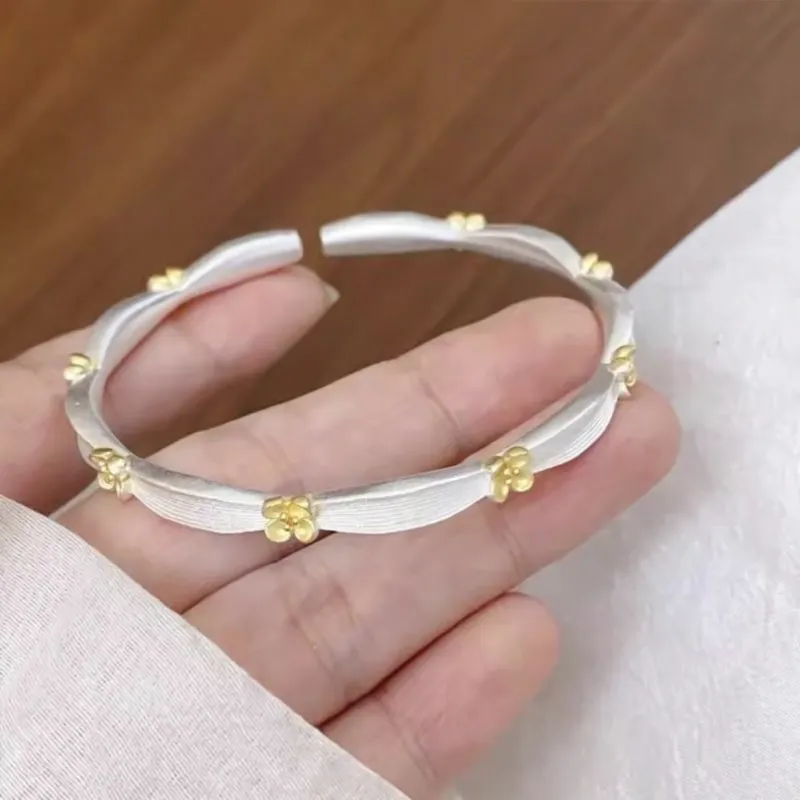 DVNRR S 999 Fine Silver Sterling Silver Bracelets Women's-4