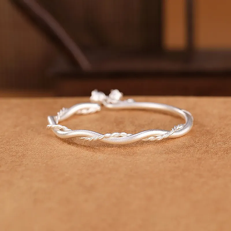DVNRR S 999 Fine Silver Sterling Silver Bracelets Women's Gift Box Set-4