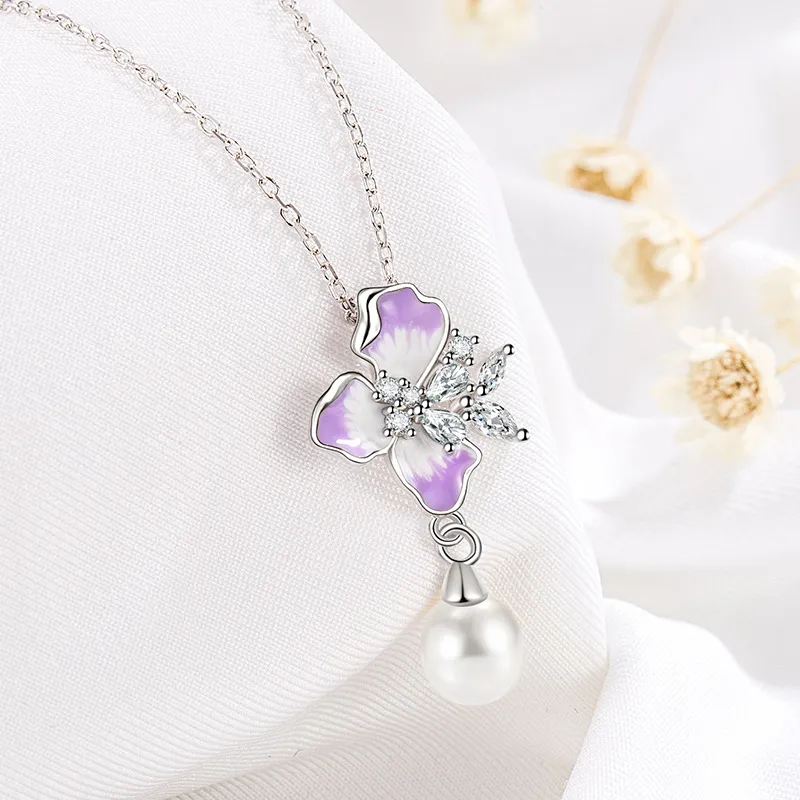 DVNRR S925 Silver Necklaces Women's-3