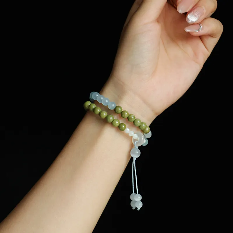 DVNRR Glass Cat Eye Bracelets Women's-9