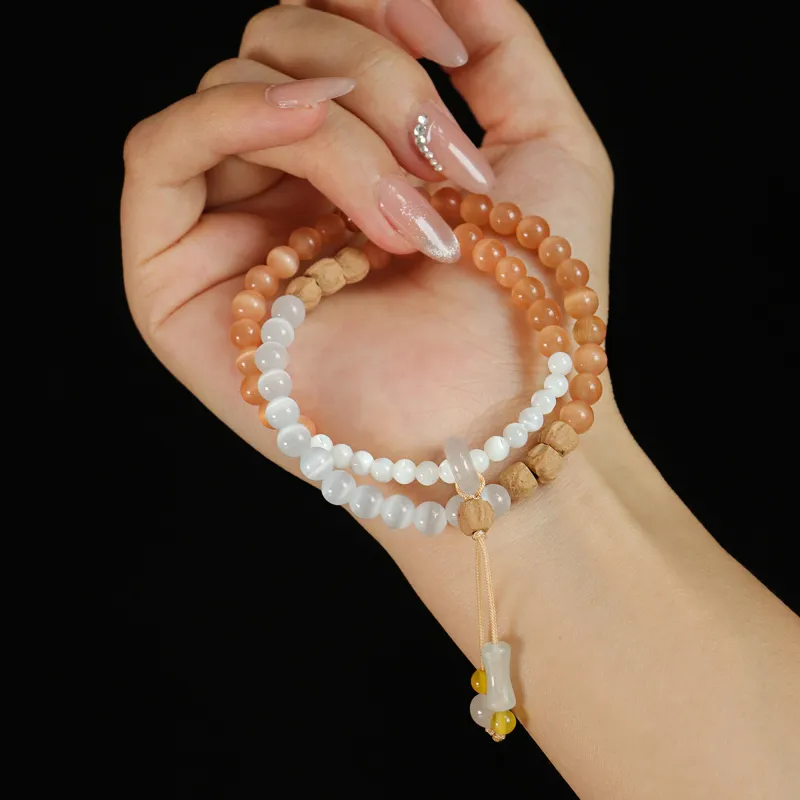 DVNRR Glass Cat Eye Bracelets Women's-12