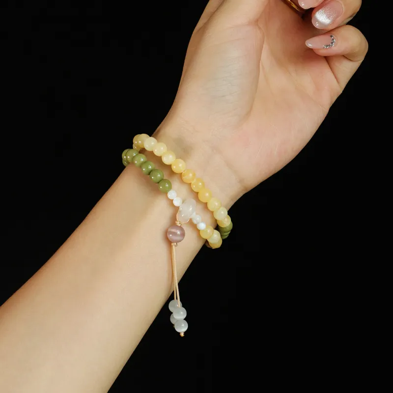 DVNRR Glass Cat Eye Bracelets Women's-4