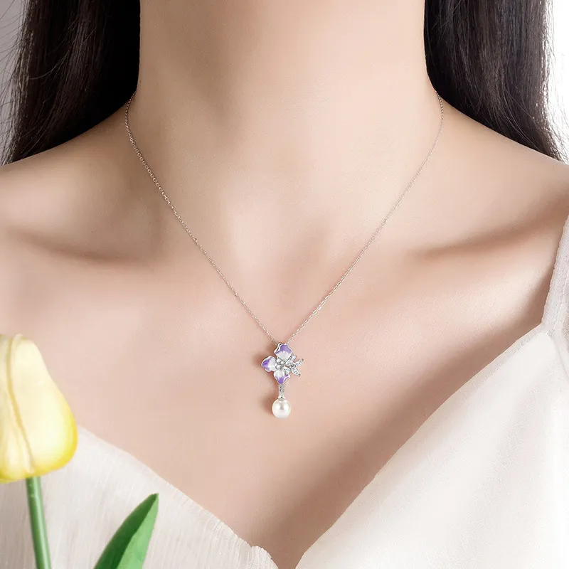 DVNRR S925 Silver Necklaces Women's-1