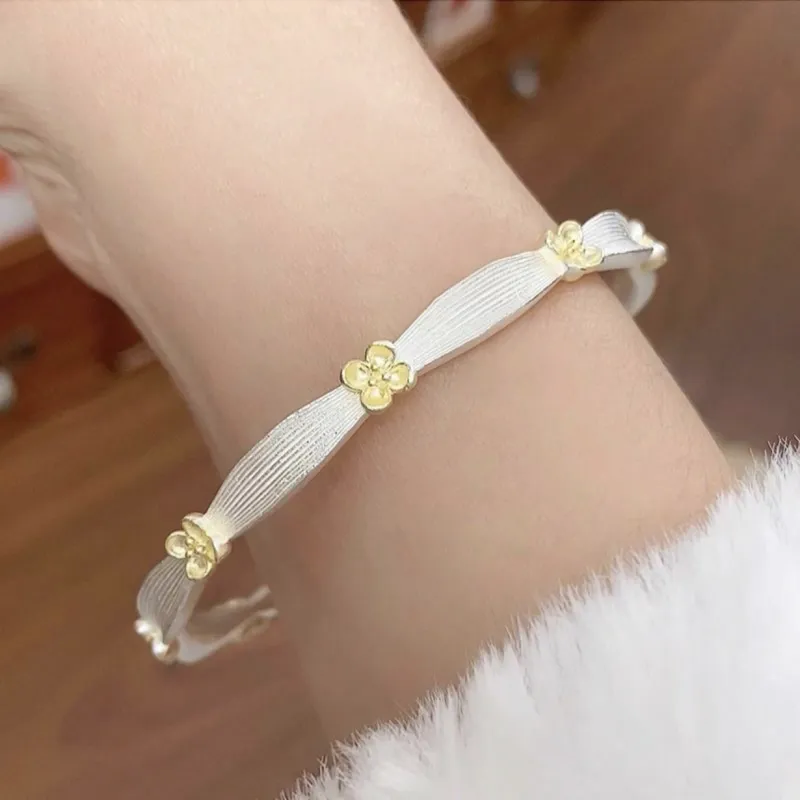 DVNRR S 999 Fine Silver Sterling Silver Bracelets Women's-3