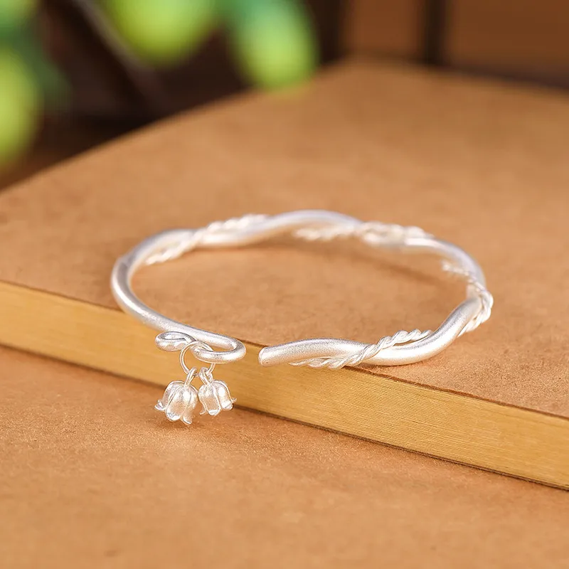 DVNRR S 999 Fine Silver Sterling Silver Bracelets Women's Gift Box Set-2