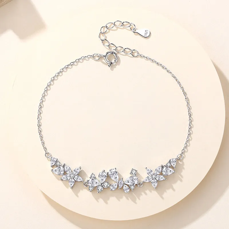DVNRR S925 Silver Bracelets Women's Gift Box Set-2