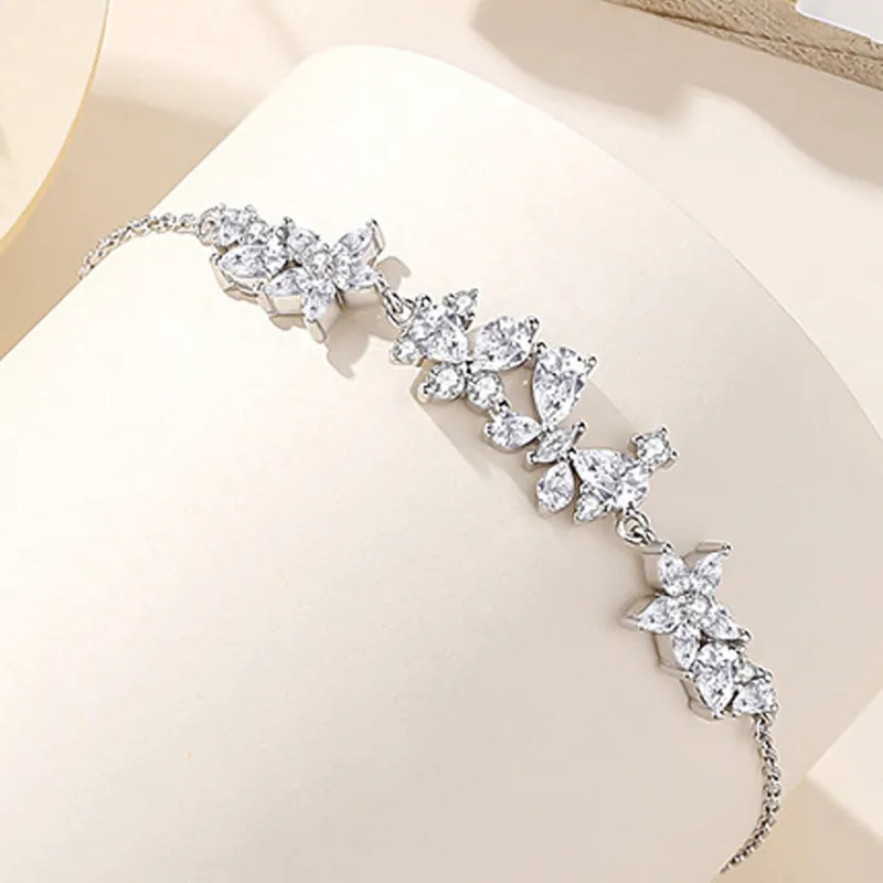DVNRR S925 Silver Bracelets Women's Gift Box Set-4