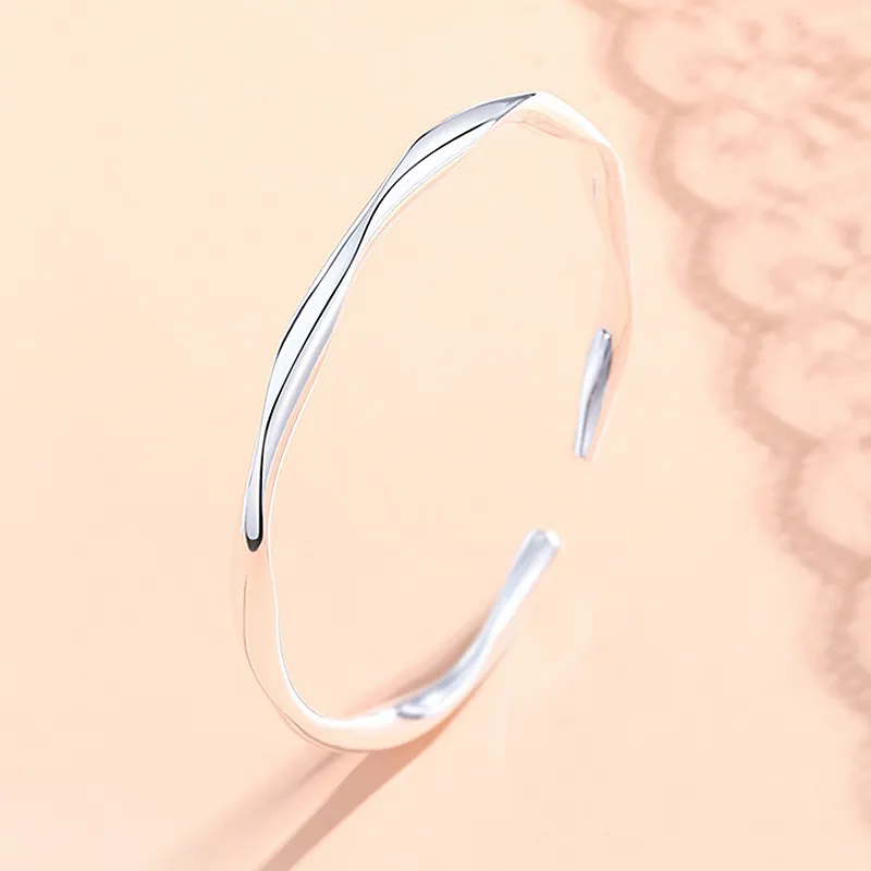 DVNRR 999 Fine Silver Sterling Silver Bracelets Women's Silver-2