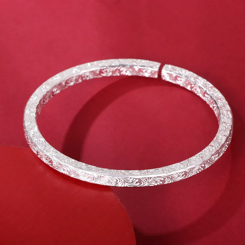 DVNRR S 999 Fine Silver Sterling Silver Bracelets Women's-2