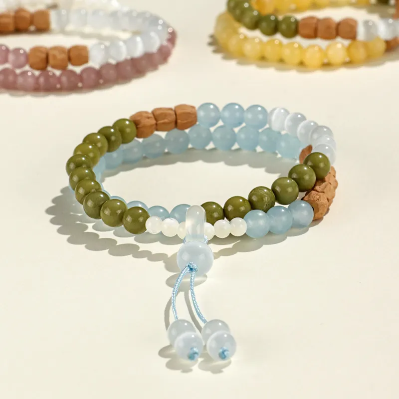 DVNRR Glass Cat Eye Bracelets Women's-7