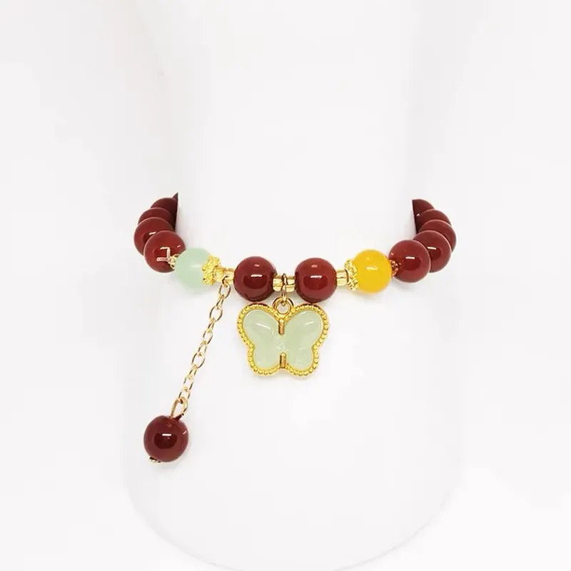 DVNRR Colored Glaze Jade Bracelets Women's-2