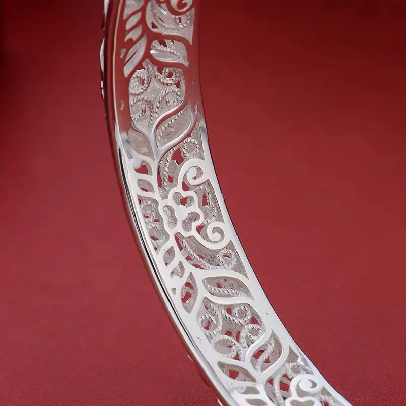DVNRR S 999 Fine Silver Bangles Women's-4